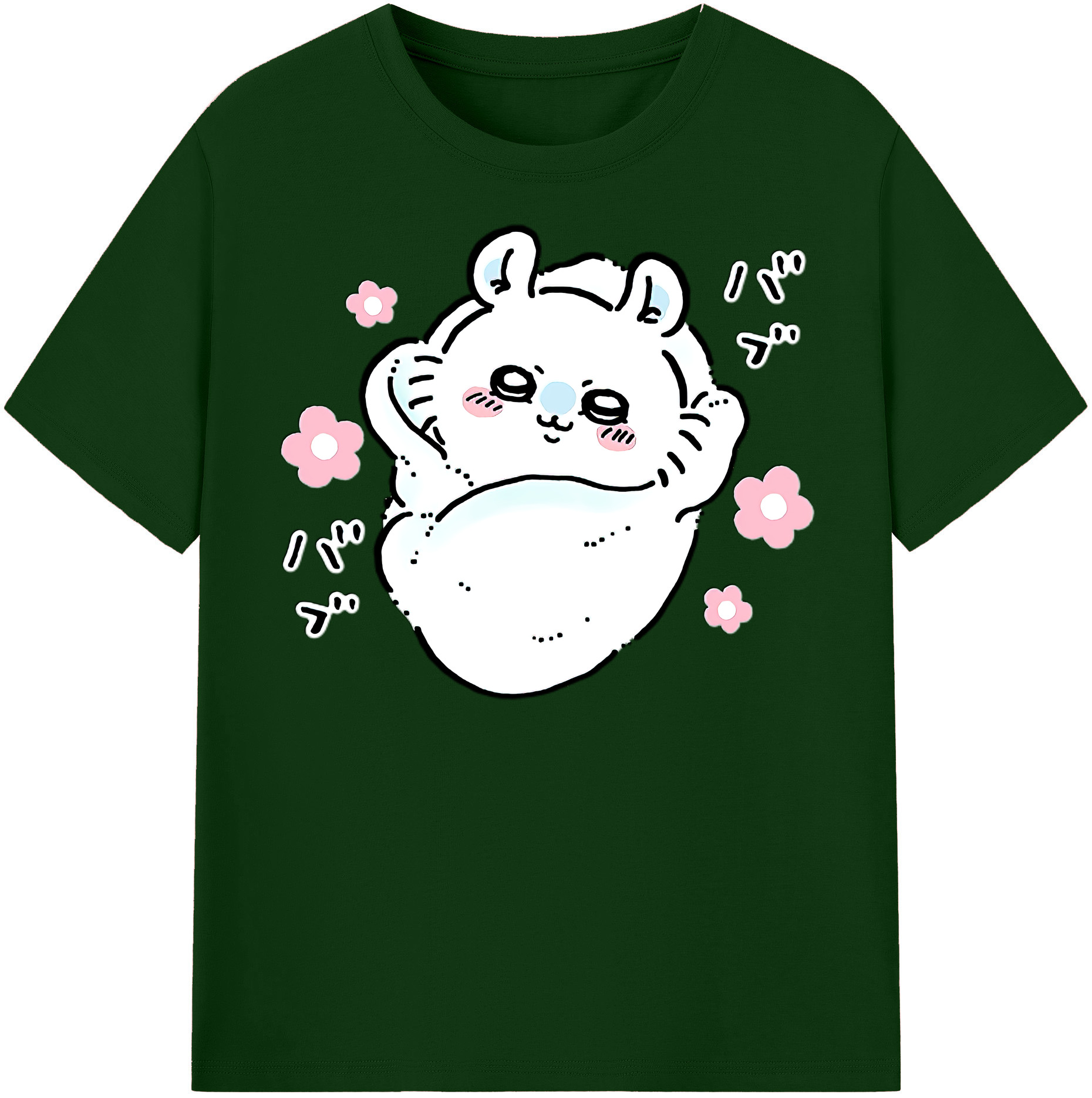 （画像用） ちいかわ モモンガ Chii-kawa Momonga 綿100％半袖Tシャツ（フロントプリント）
